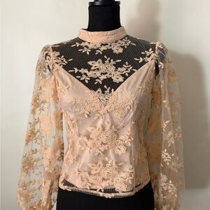 Elegant Lace Floral Top
